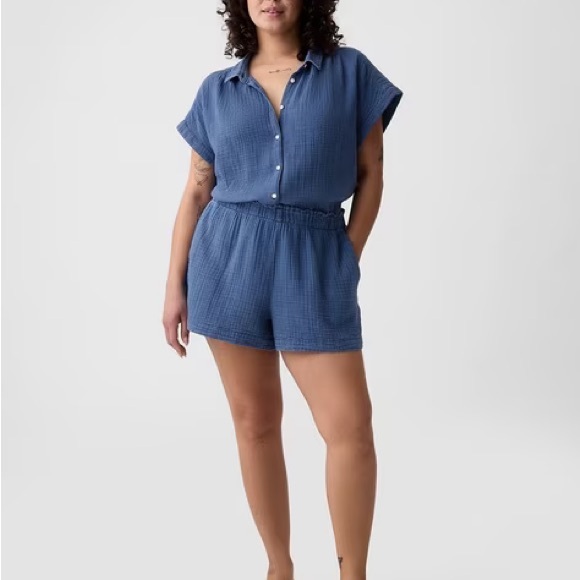 Gap crinkle gauze easy shorts - Picture 1 of 5